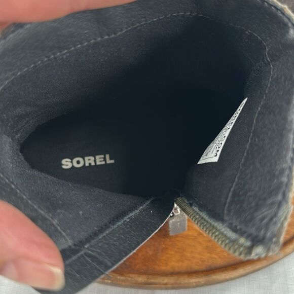 Sorel Boots Womens 8 Emelie Zip Booties Waterproof Brown Leather Suede - Picture 8 of 10